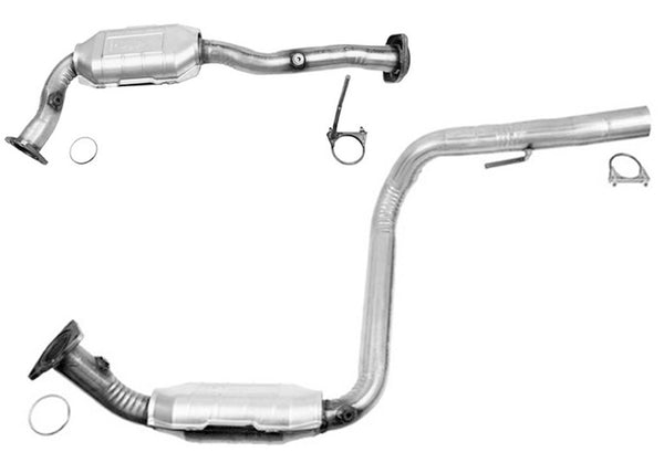 Left Right Catalytic Converters Y Pipe for Cadillac Escalade 2002 2003 2006 6.0L