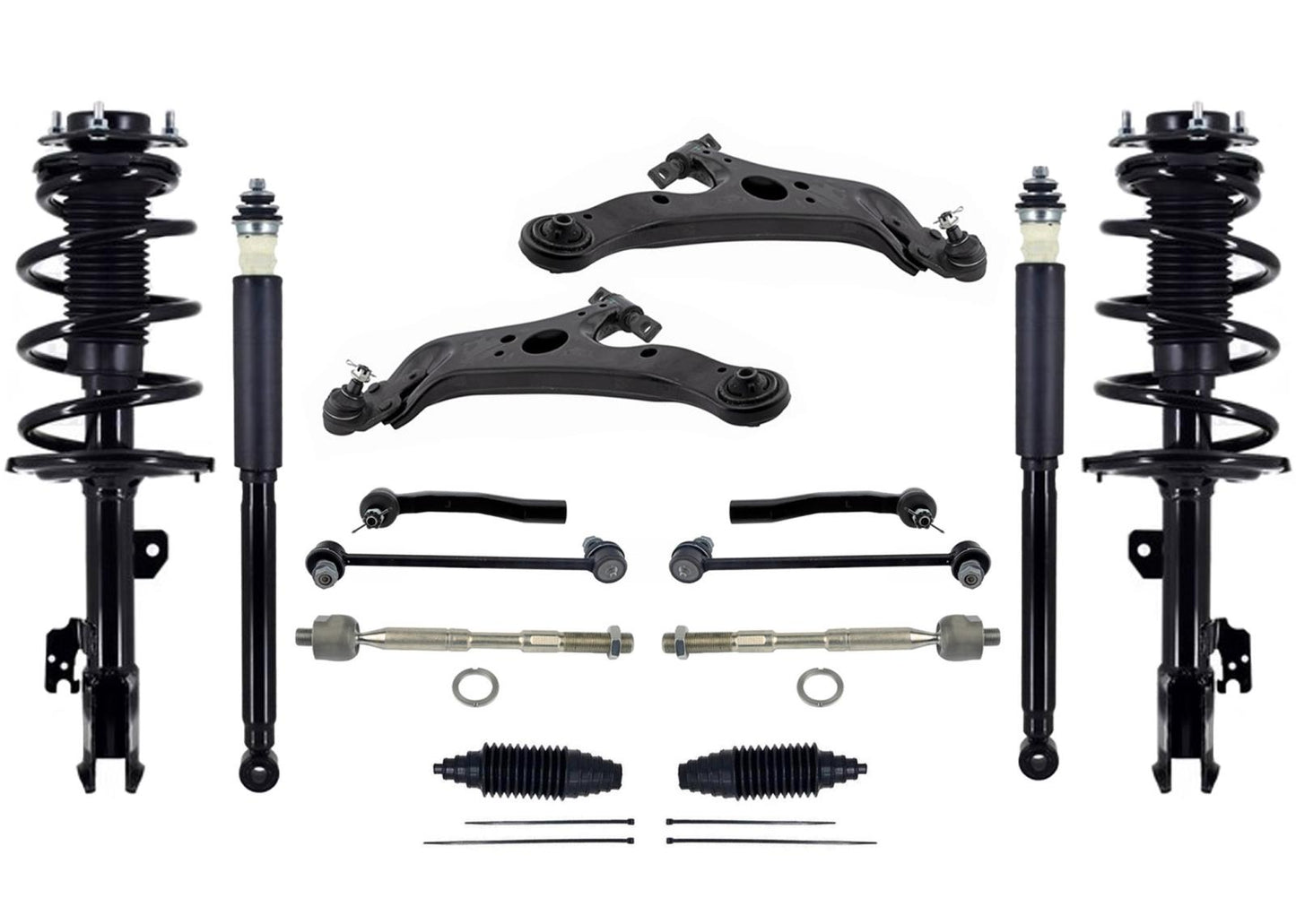 Front Lower Control Arms Ball Joints Tie Rods & Links For Toyota Sienna 2011-20