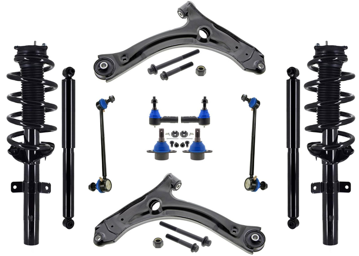 Front Lower Control Arms With Ball Joints For Ford Transit 250 Cutaway Van 20-23