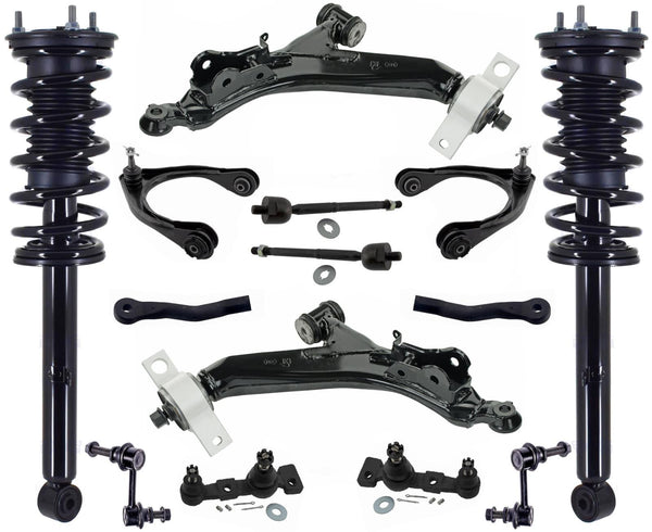 Front Struts Control Arms Tie Rods & Links For GS350 2007-2011 Rear Wheel Drive