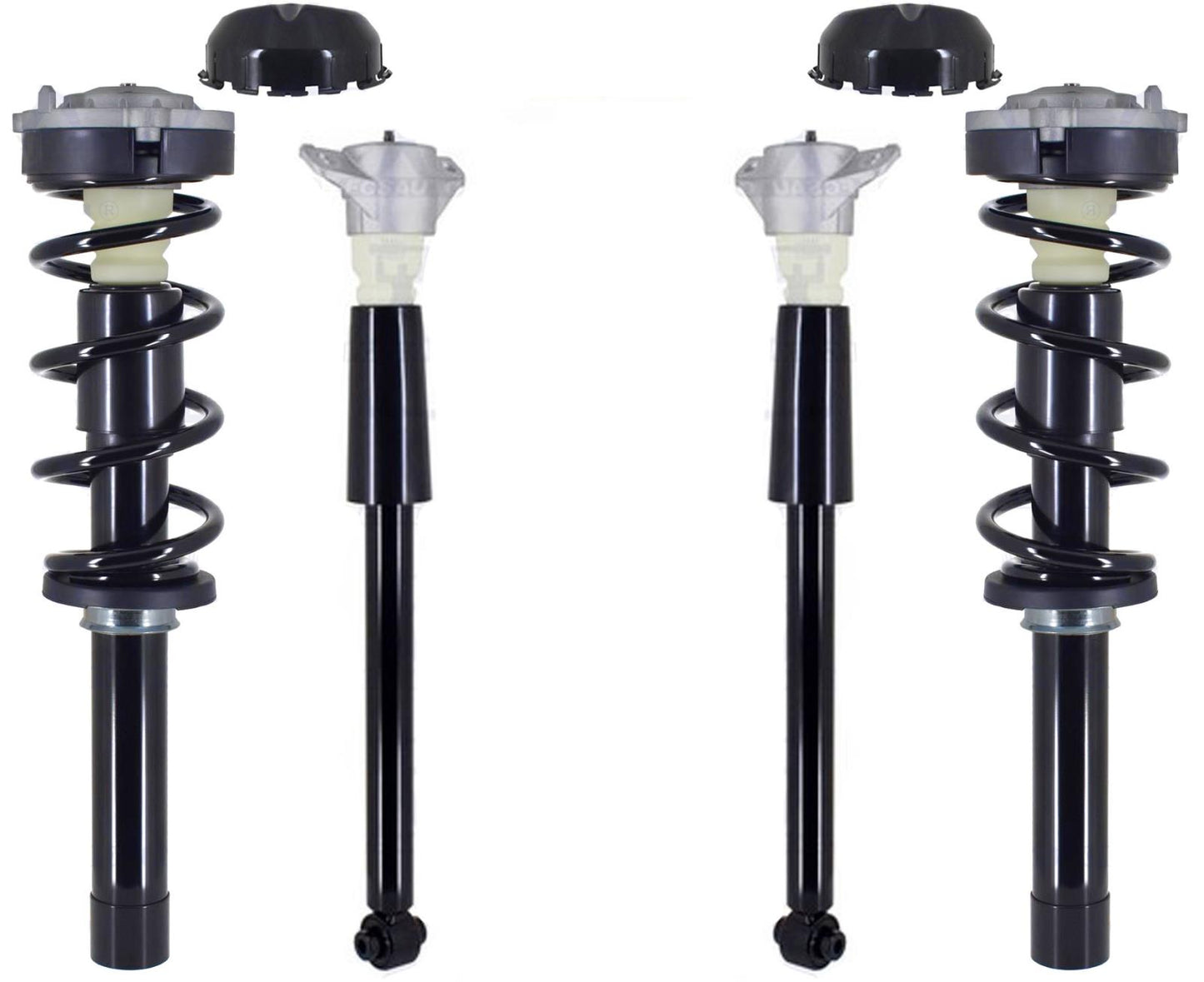 Front Struts & Rear Shocks For Audi A4 Quattro 2017-2024 W/O Sport Suspension