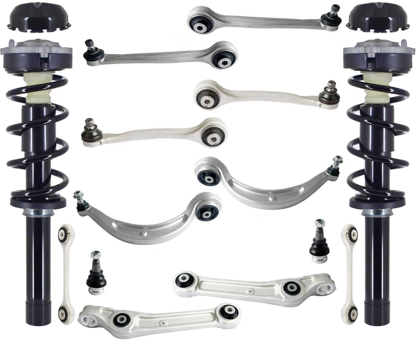 Front Struts Control Arms & Links For A4 Quattro 17-2023 W/O Sport Suspension