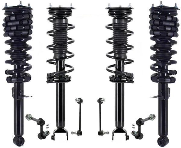 Front Rear Struts & Links For M37 11-2013 Rear Wheel Drive W/O Sport Suspension