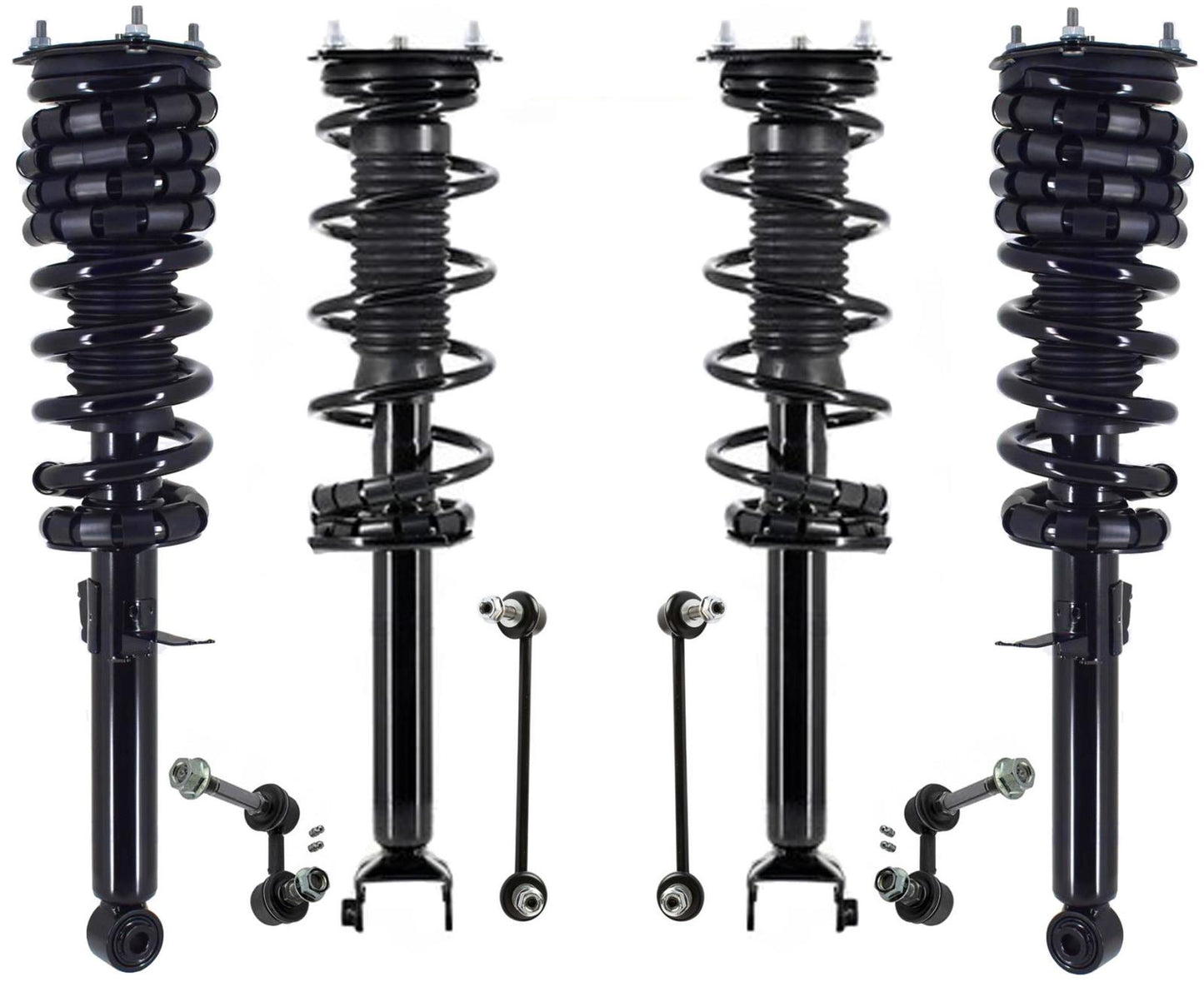 Front Rear Struts & Links For Q70 14-2017 Rear Wheel Drive W/O Sport Suspension