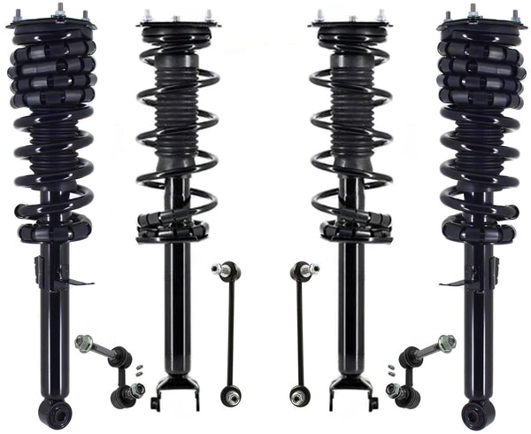 Front Rear Struts & Links For Q70 14-2017 Rear Wheel Drive W/O Sport Suspension