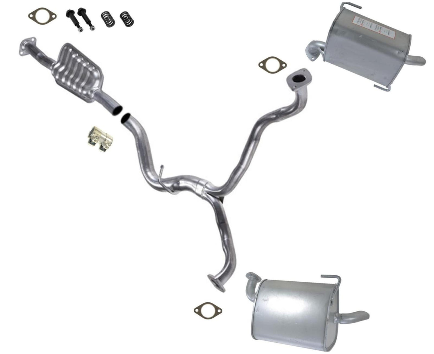 Replacement Parts For 2008 2009 Subaru Outback XT Turbo 2.5L Exhaust Mufflers