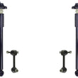 Rear Complete Shocks Absorber & Sway Bar Links For Infiniti QX50 2016 2017