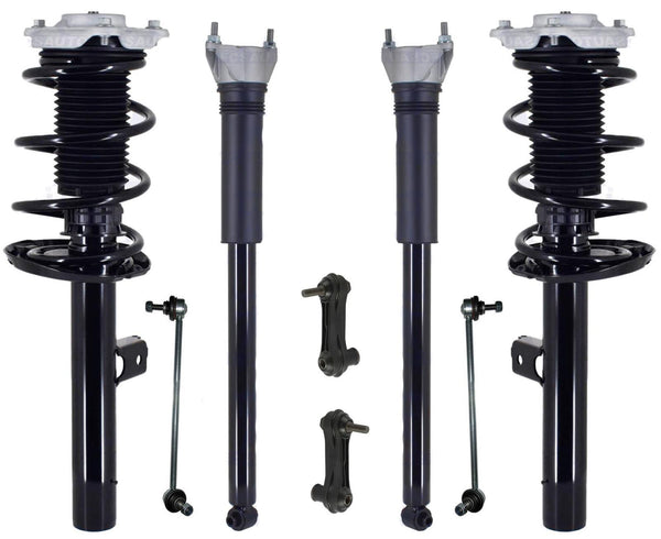 Front Struts Rear Shocks & Links For GLA250 2021 22 2024 W/ Comfort Suspension