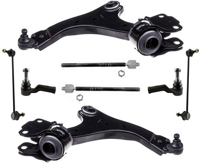 Lower Control Arms Tie Rods & Links For XC70 2008-2016 W/ Hydraulic Steering