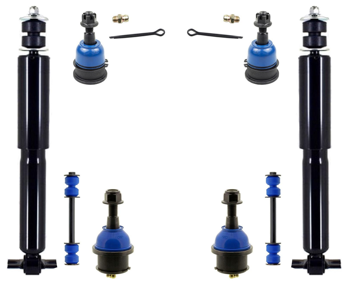 Front Shocks Ball Joints & Links For Chevrolet Express 2500 LT LS 2016-2021