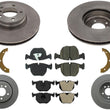 Front & Rear Disc Brake Rotors & Disc Brake Pads Shoes For BMW 750iL 2000 2001