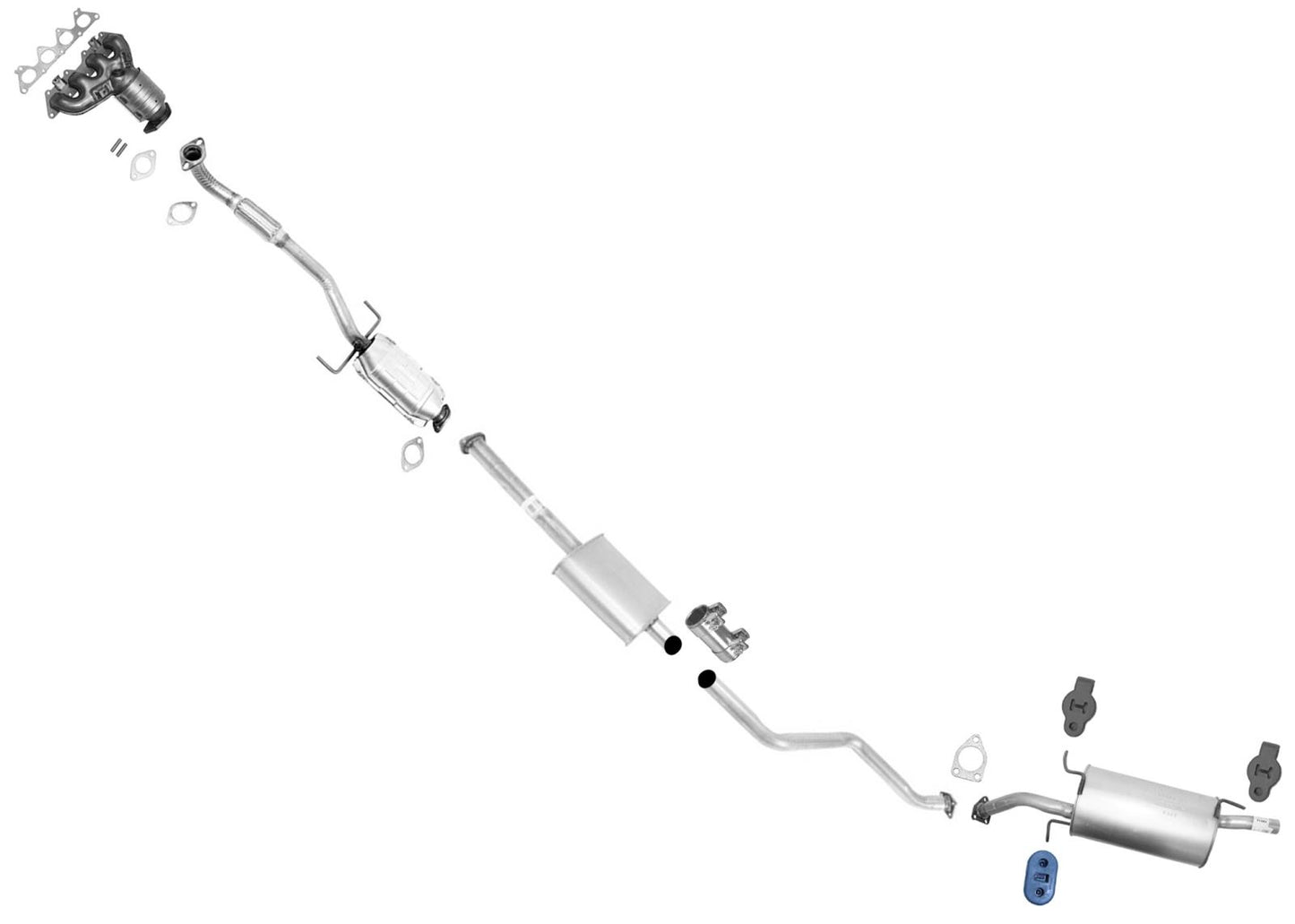 Catalytic Converter Resonator Pipe Muffler Hanger for Mitsubishi Lancer 04-07