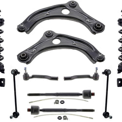 Front Complete Strut Lower Control Arms & Links Tie Rods for Nissan Versa 2020