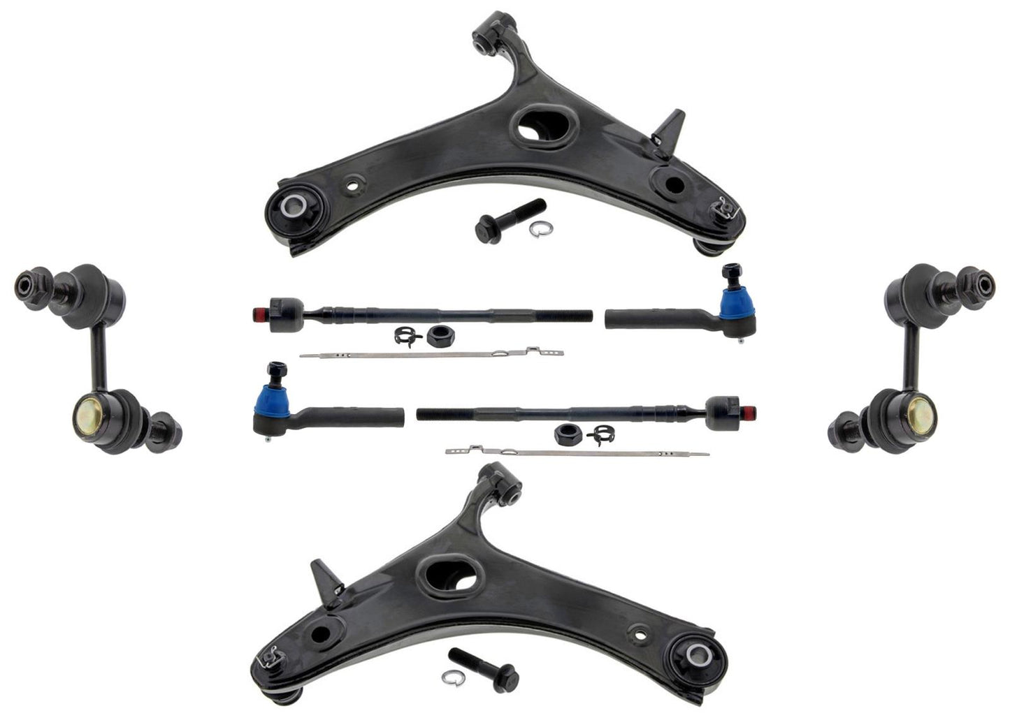 Front Lower Control Arms Ball Joints Tie Rods for Subaru XV Crosstrek 2013-2017