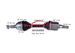 Front Left Right CV Drive Axle Shafts for Hummer H3 H3T 2006 2007 2008 2009 2010