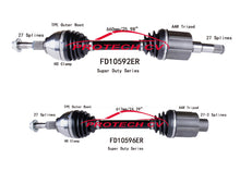 Front Left Right CV Drive Axle Shafts for Ford Edge ST 2019 2020 2023 2.7L Turbo