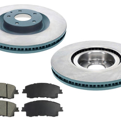 Front Coated Disc Rotors Brake Pad Set for Mazda CX-90 PHEV & Turbo S 2024 2025
