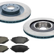 REAR Coated Disc Rotors Brake Pad Set for Mazda CX-90 PHEV & Turbo S 2024 2025