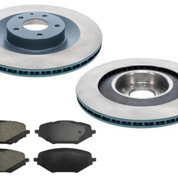 REAR Coated Disc Rotors Brake Pad Set for Mazda CX-90 PHEV & Turbo S 2024 2025