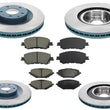 Coated Disc Rotors Brake Pad Set for Mazda CX-90 GS GS-L GT GT-P 2024 2025