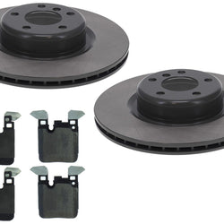 GEO Coated REAR Disc Brake Rotors for BMW 328i 2012-2015 345MM Blue Caliper