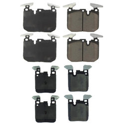 Frt&Rr Ceramic Disc Brake Pads for BMW 328i 2012-2015 340MM & 345MM Blue Caliper