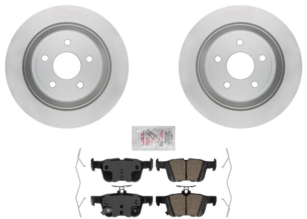 Rear GEO Coated Disc Brake Rotors & Pads For Ford Bronco Sport 2021 2022 2024