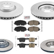 Front & Rear Disc Brake Brake Rotors Brake Pads for 2018-2024 Volkswagen Atlas