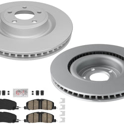Front Coated 345MM Disc Brake Rotors Brake Pads for Ford Explorer 2020 2022 2025
