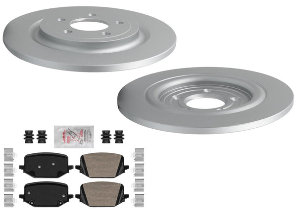 Rear Coated 320MM Solid Disc Brake Rotors Brake Pads for Ford Explorer 2020-2025