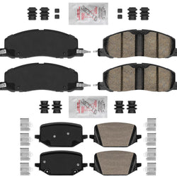 345MM AME Front & Rear Ceramic Disc Brake Pads for Ford Explorer 2020-2025