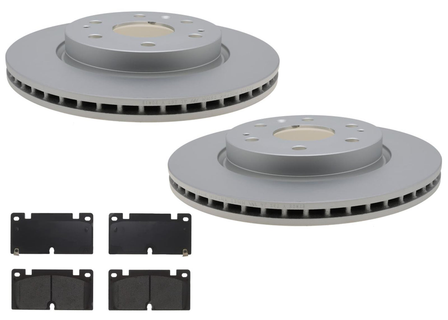 Front Coated Disc Brake Rotors Brake Pads for Chevrolet Colorado 2023 2024 2025
