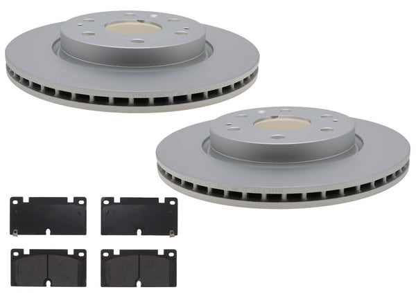 Front Coated Disc Brake Rotors Brake Pads for Chevrolet Colorado 2023 2024 2025