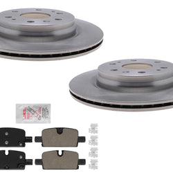 Rear Coated Disc Brake Rotors Brake Pads for Chevrolet Colorado 2023 2024 2025