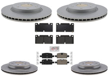 F&R Coated Disc Brake Rotors Brake Pads for Chevrolet Colorado 2023 2024 2025