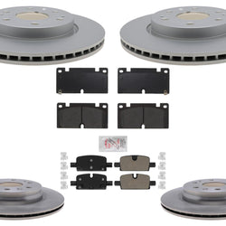 F&R Coated Disc Brake Rotors Brake Pads for Chevrolet Colorado 2023 2024 2025