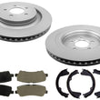 Rear Coated Disc Brake Rotors Brake Pads for Ford Mustang GT 330MM Vented 15-21