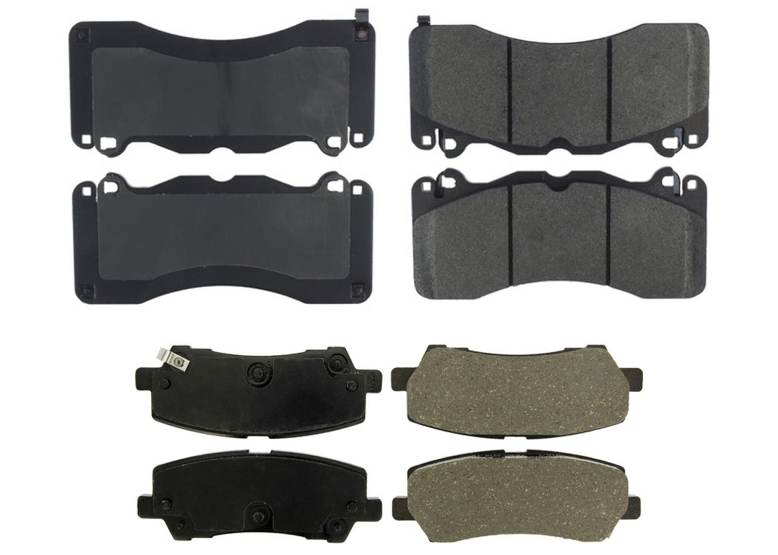 Front & Rear Disc Brake Pads for Ford Mustang GT 6 Piston 380MM 15-23 Brem Bo