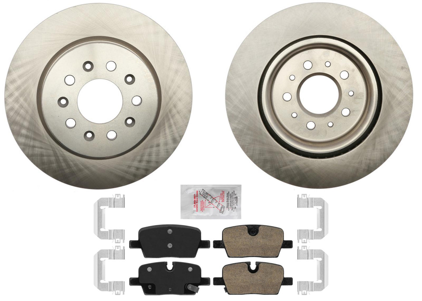 Rear Coated Disc Brake Rotors Brake Pads for Cadillac CT4 Type V 2.7L 2021 2024