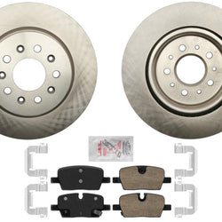 Rear Coated Disc Brake Rotors Brake Pads for Cadillac CT4 Type V 2.7L 2021 2024