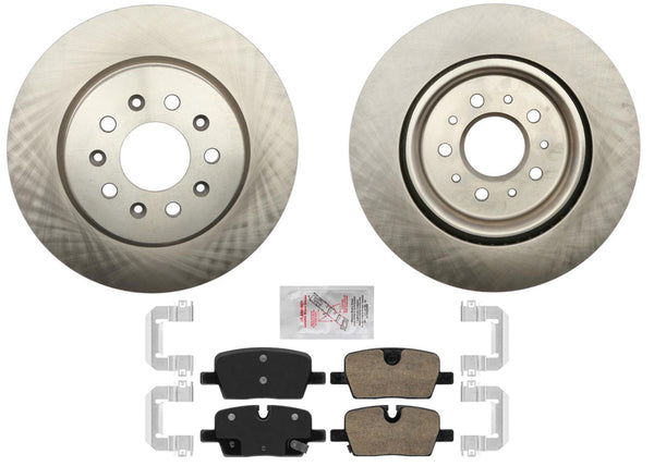 Rear Coated Disc Brake Rotors Brake Pads for Cadillac CT4 Type V 2.7L 2021 2024