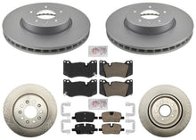 F&R Coated Disc Brake Rotors Brake Pads for Cadillac CT4 Type V 2.7L 2021 2024