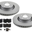 Frt Coated Disc Brake Rotors Brake Pads for Ford Mustang GT 4 Piston 352MM 15-23