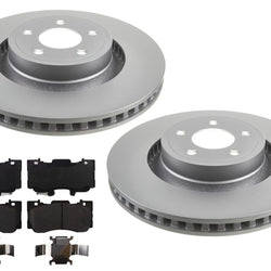 Frt Coated Disc Brake Rotors Brake Pads for Ford Mustang GT 4 Piston 352MM 15-23
