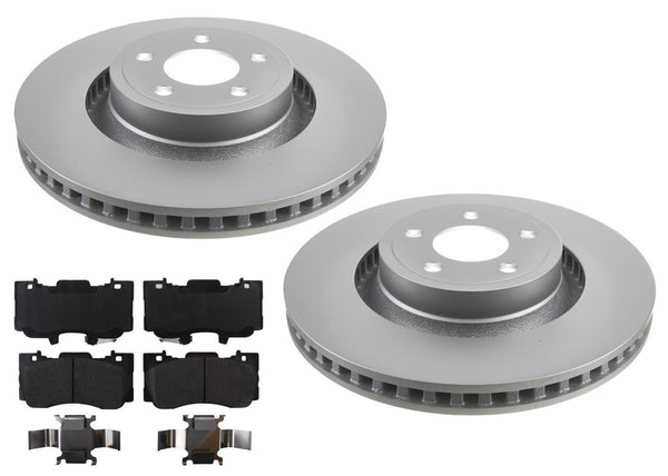 Frt Coated Disc Brake Rotors Brake Pads for Ford Mustang GT 4 Piston 352MM 15-23
