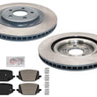 Rr Coated Disc Brake Rotors Brake Pads for Ford Mustang GT 4 Piston 350MM 24-25