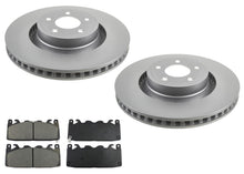 Frt Coated Disc Brake Rotors Brake Pads for Ford Mustang GT 4 Piston 352MM 24-25 - Photo 1