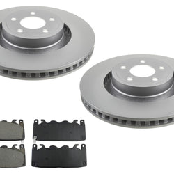 Frt Coated Disc Brake Rotors Brake Pads for Ford Mustang GT 4 Piston 352MM 24-25