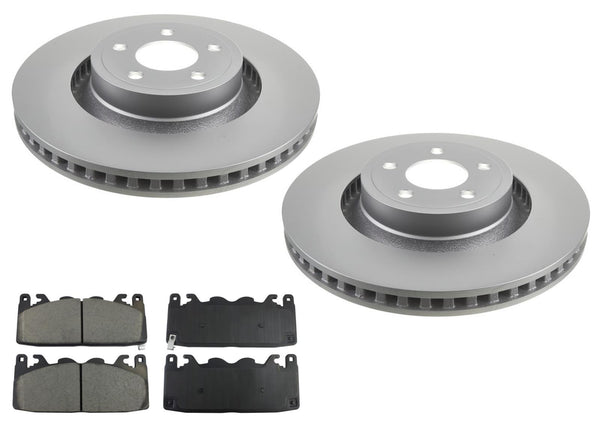 Frt Coated Disc Brake Rotors Brake Pads for Ford Mustang GT 4 Piston 352MM 24-25