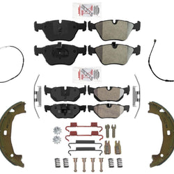 AME Disc Brake Pads Brake Sensors Parking Brake Shoes For BMW 128i 2012 2013